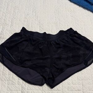 lululemon athletica Black Camo Athletic Shorts